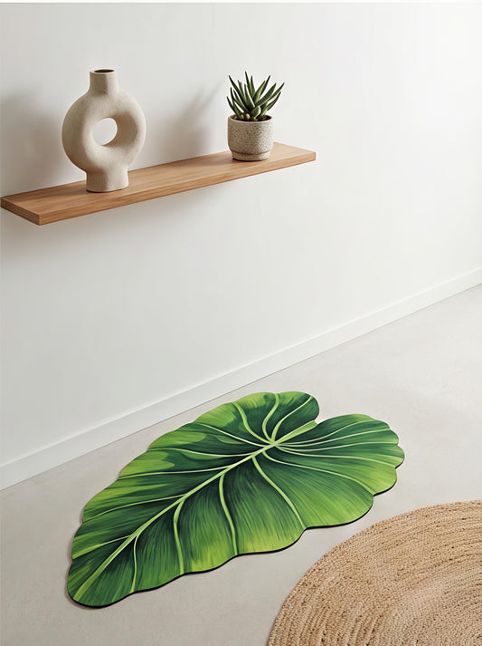 Leaf-Shaped Anti-Slip Bath Mat