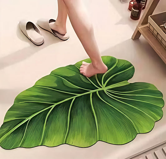 Leaf-Shaped Anti-Slip Bath Mat
