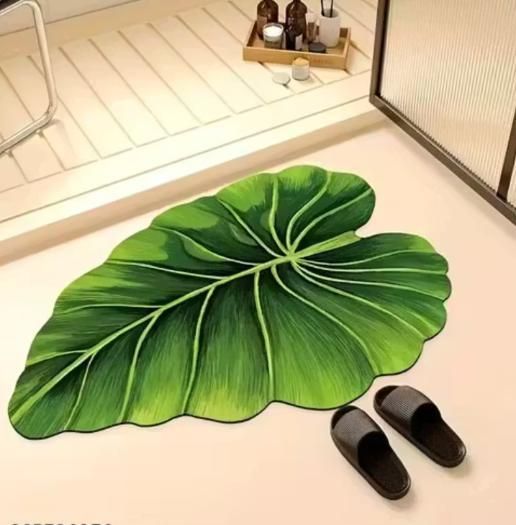 Leaf-Shaped Anti-Slip Bath Mat