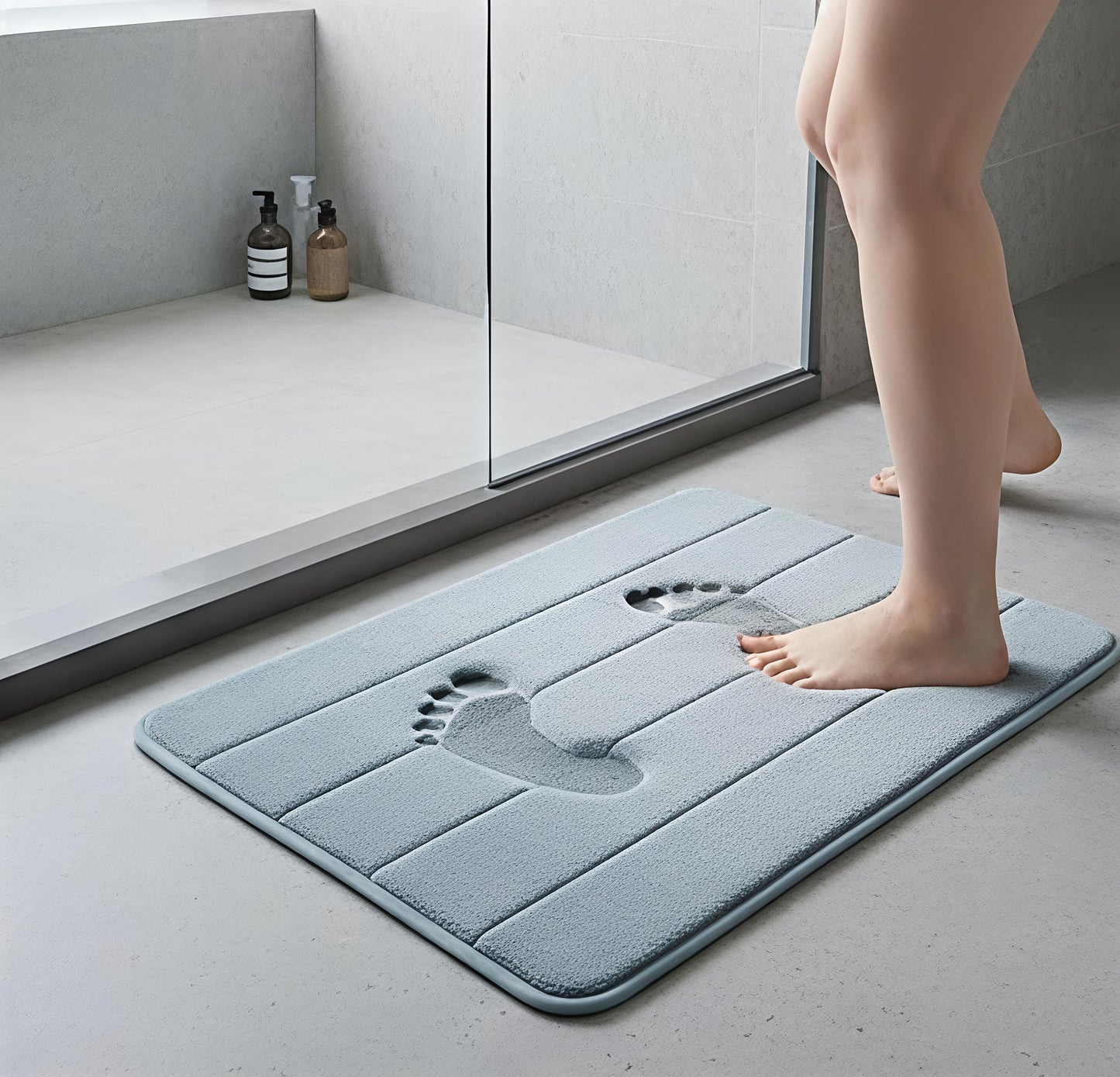 Water Absorbent Soft Memory Foam Bath Mat