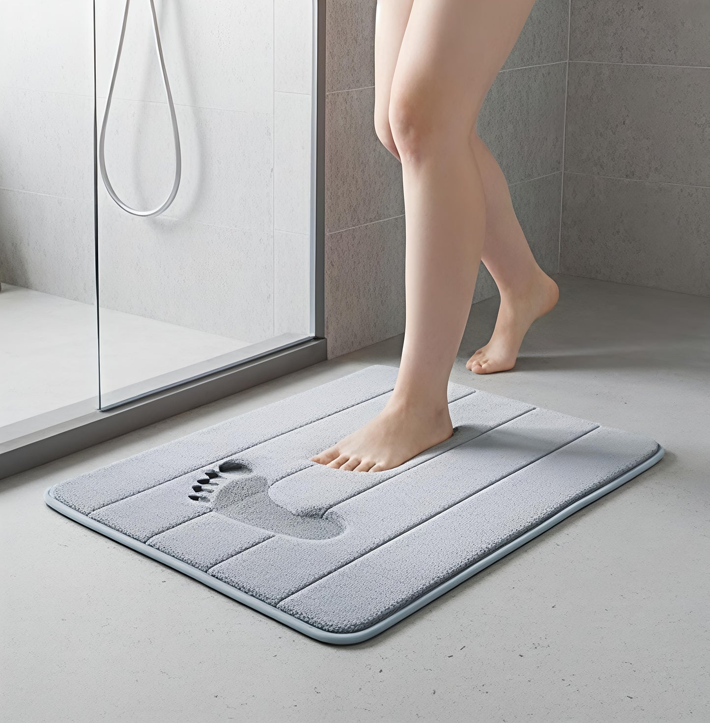 Water Absorbent Soft Memory Foam Bath Mat