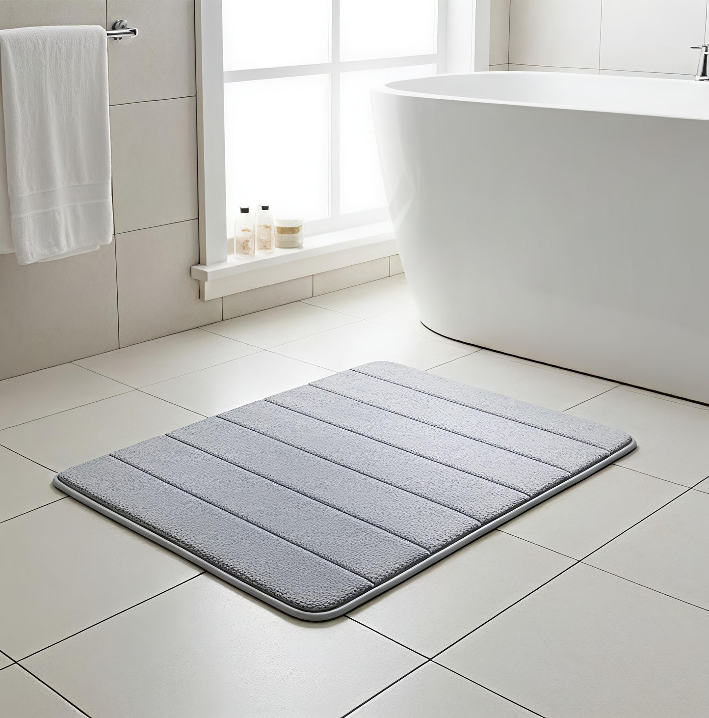 Water Absorbent Soft Memory Foam Bath Mat