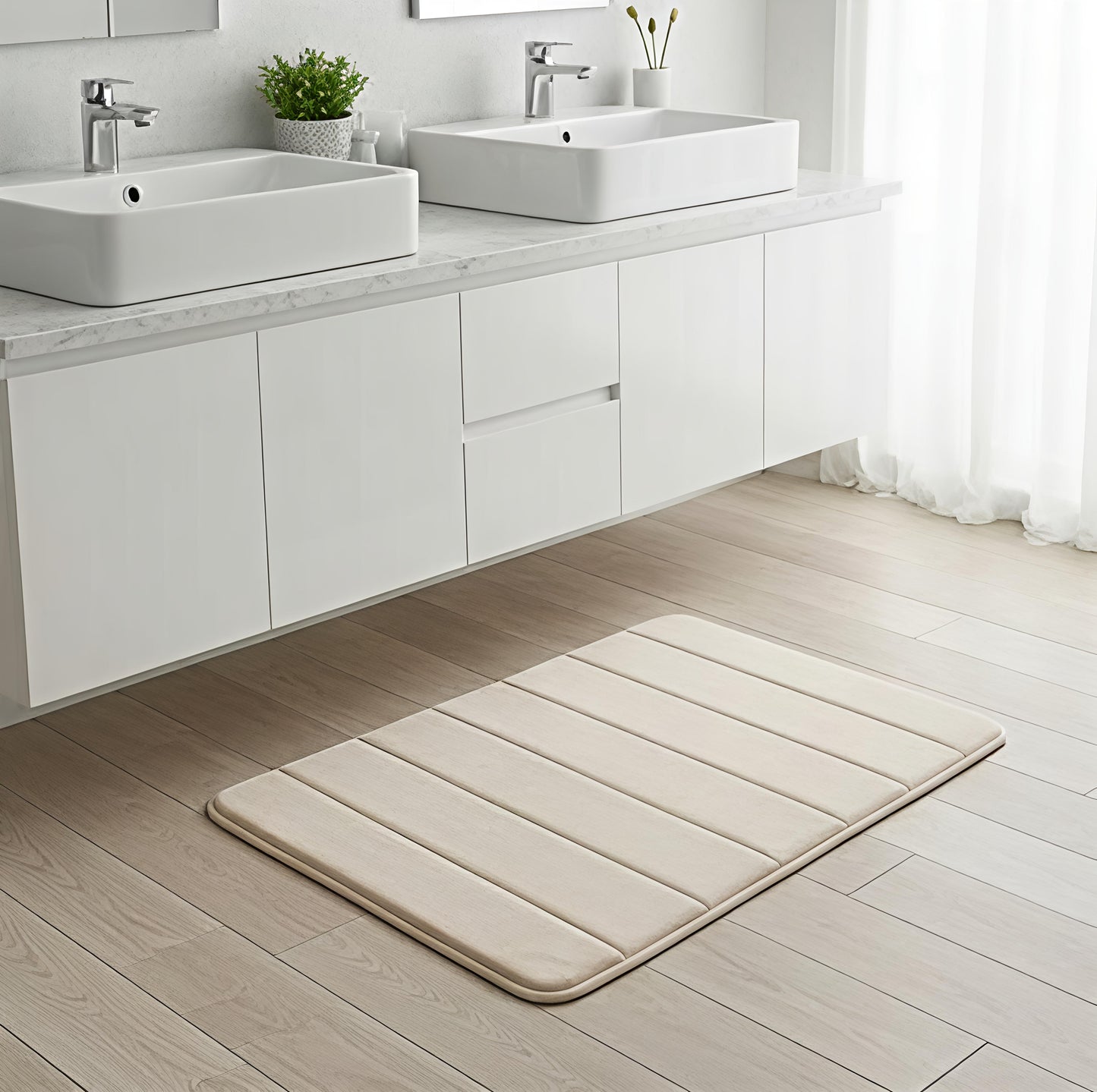 Water Absorbent Soft Memory Foam Bath Mat